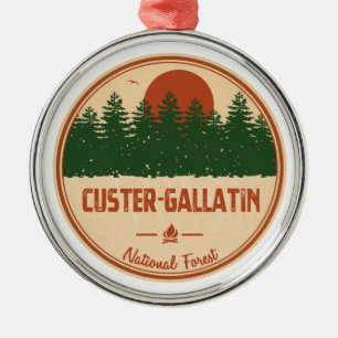 Custer-Gallatin National Forest Metalen Ornament
