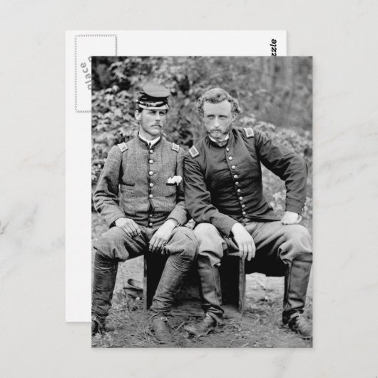 Custer & gevangene, 1862 briefkaart (Voorkant / Achterkant)