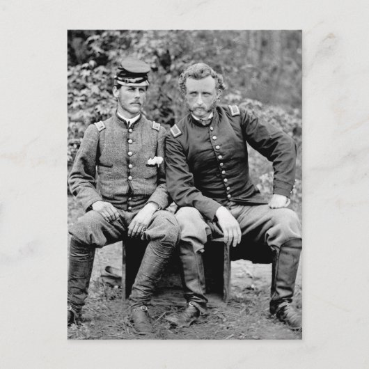 Custer & gevangene, 1862 briefkaart (Voorkant)