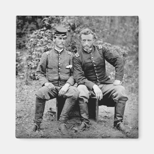 Custer & gevangene, 1862 magneet (Voorkant)