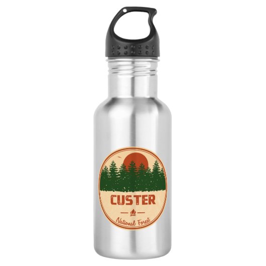 Custer National Forest Waterfles (Voorkant)