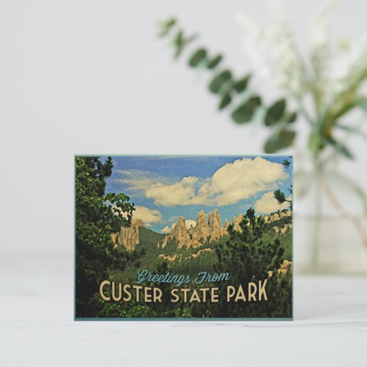 Custer State Park Briefkaart (Staand voorkant)