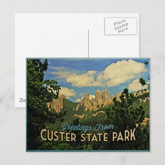 Custer State Park Briefkaart (Voorkant / Achterkant)