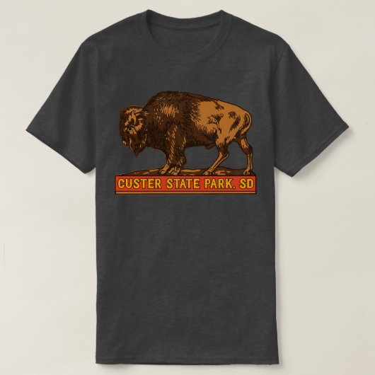 Custer State Park Buffalo Souvenir T-shirt (Design voorkant)
