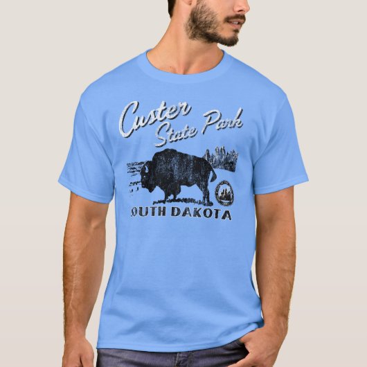 Custer State Park Buffalo Tee Shirt (Voorkant)