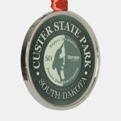 Custer State Park (CLB) Metalen Ornament (Rechts)