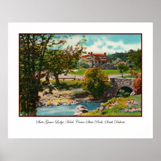 Custer State Park Game Lodge Print (Voorkant)