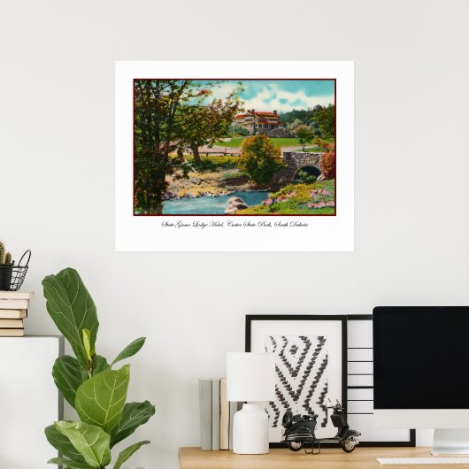 Custer State Park Game Lodge Print (Thuiskantoor)