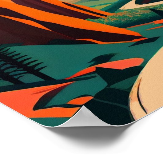 Custer State Park Hedendaagse kunst Poster (Hoek)