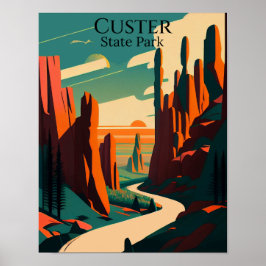 Custer State Park Hedendaagse kunst Poster