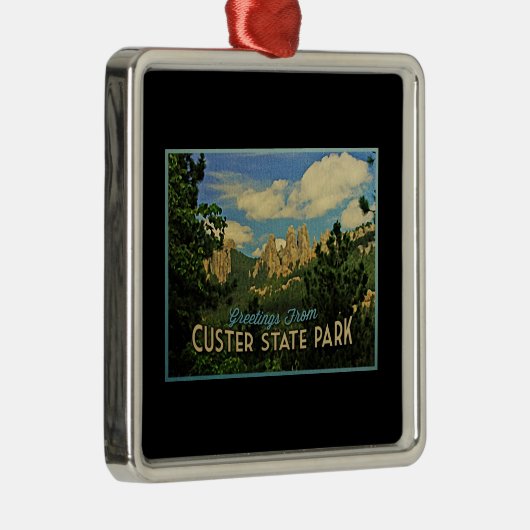 Custer State Park Metalen Ornament (Rechts)