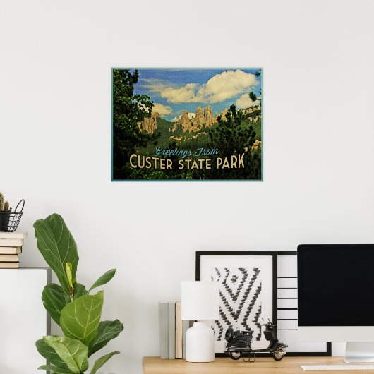 Custer State Park Poster (Thuiskantoor)