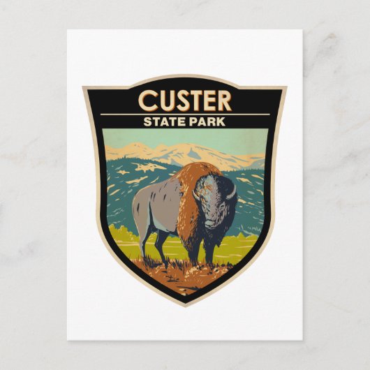 Custer State Park South Dakota American Bison Briefkaart (Voorkant)