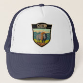 Custer State Park South Dakota American Bison Trucker Pet (Voorkant)