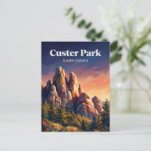 Custer State Park South Dakota Briefkaart (Staand voorkant)