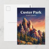 Custer State Park South Dakota Briefkaart (Voorkant / Achterkant)