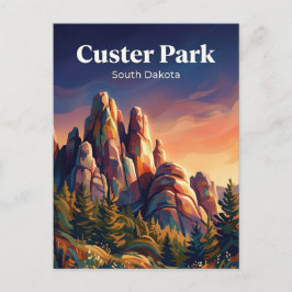 Custer State Park South Dakota Briefkaart