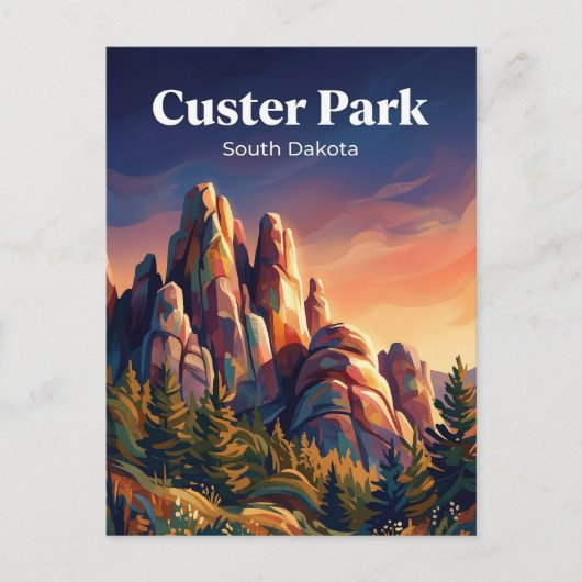 Custer State Park South Dakota Briefkaart (Voorkant)