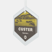 Custer State Park South Dakota Glas Ornament (Voorkant links)