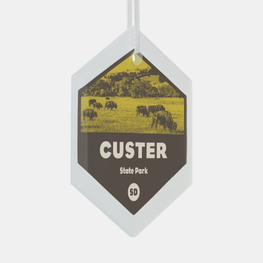 Custer State Park South Dakota Glas Ornament (Voorkant Rechts)
