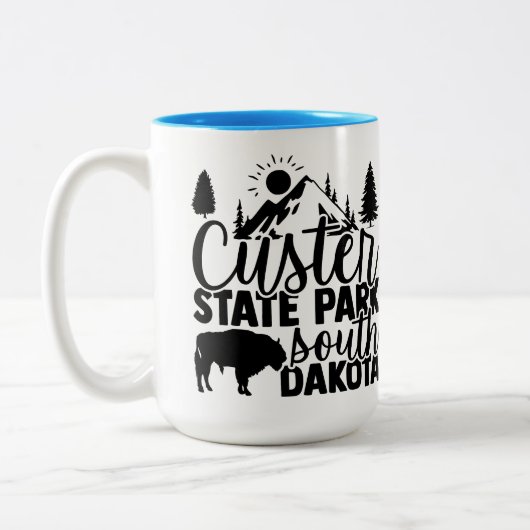 Custer State Park Tweekleurige Koffiemok (Links)