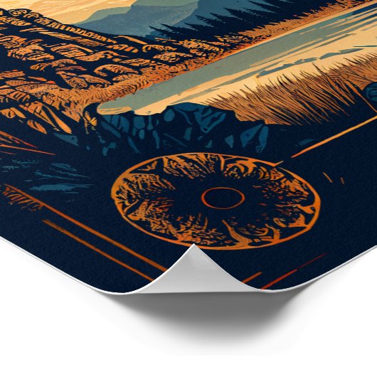 Custer State Park Vintage Poster (Hoek)