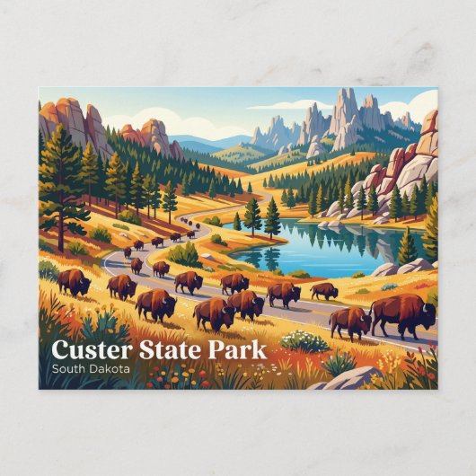 Custer State Park VS Briefkaart (Voorkant)