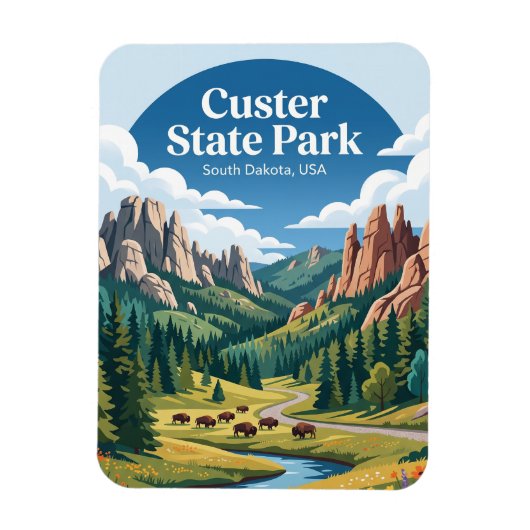 Custer State Park VS Magneet (Verticaal)