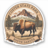 Custer State Park, Zuid-Dakota Sticker (Voorkant)