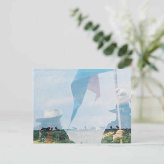 Custer's Ghost Briefkaart (Staand voorkant)