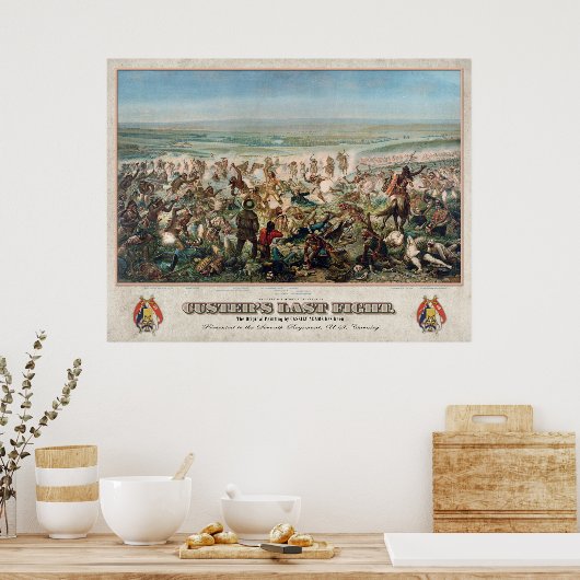 Custer's laatste gevechtsvliegtuig Poster (Keuken)