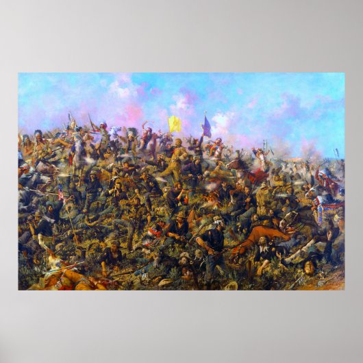 Custer's Laatste Stand Edgar Samuel Paxson 1899 Poster (Voorkant)