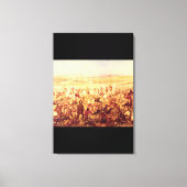 Custer's last Fight', Onbekend_Art van Amerika Canvas Afdruk (Voorkant)
