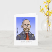 Custer's last Strand - Funny cartoon card Kaart (Gele Bloem)