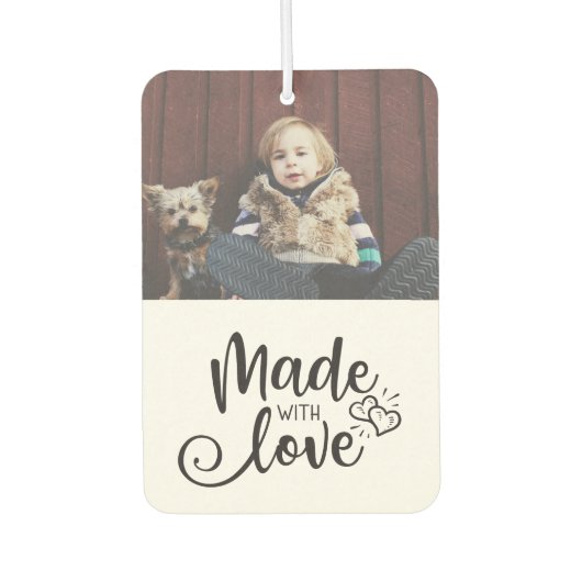 Custo Photo | Gemaakt van liefde Luchtverfrisser (Voorkant)