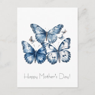 Custo Vlinders in Delfts Blauw Briefkaart