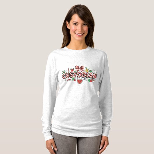 Custodian Christmas Long Sleeve T-shirt (Voorkant volledig)