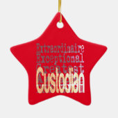 Custodian Extraordinaire Keramisch Ornament (Achterkant)