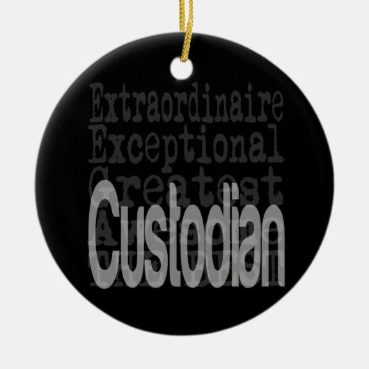 Custodian Extraordinaire Keramisch Ornament (Voorkant)