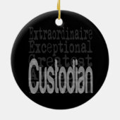 Custodian Extraordinaire Keramisch Ornament (Achterkant)