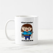 Custodian Janitor Vrouw Funny Personalize Koffiemok (Links)