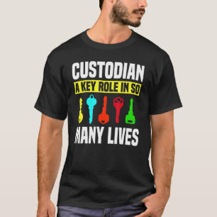 Custodian Keys Janitor Guard Caretaker Porter Hose T-shirt