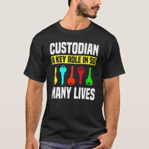 Custodian Keys Janitor Guard Caretaker Porter Hose T-shirt