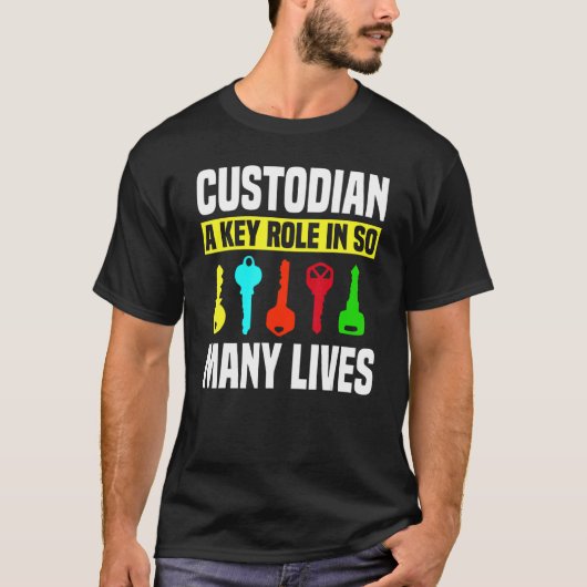Custodian Keys Janitor Guard Caretaker Porter Hose T-shirt (Voorkant)