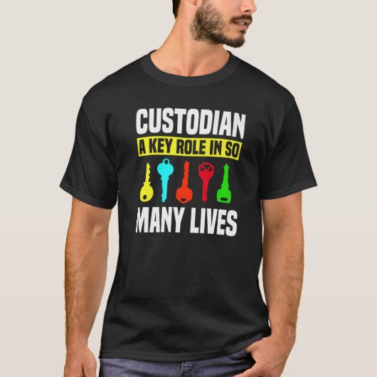 Custodian Keys Janitor Guard Caretaker Porter Hose T-shirt (Voorkant)