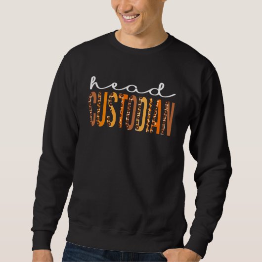 Custodian Leopard Squad Cute Herfst herfst dan Trui (Voorkant)