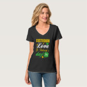 Custodian Love St Patrick Day Irish T-shirt (Voorkant volledig)