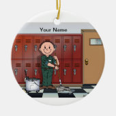 Custodian - Mannelijk Keramisch Ornament (Voorkant)