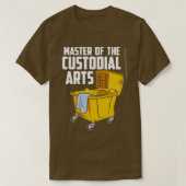 Custodian School Bewaker Grappige Household T-shirt (Design voorkant)