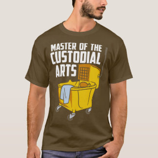Custodian School Bewaker Grappige Household T-shirt